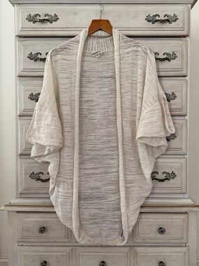 Pure DKNY Cream Linen Cardigan